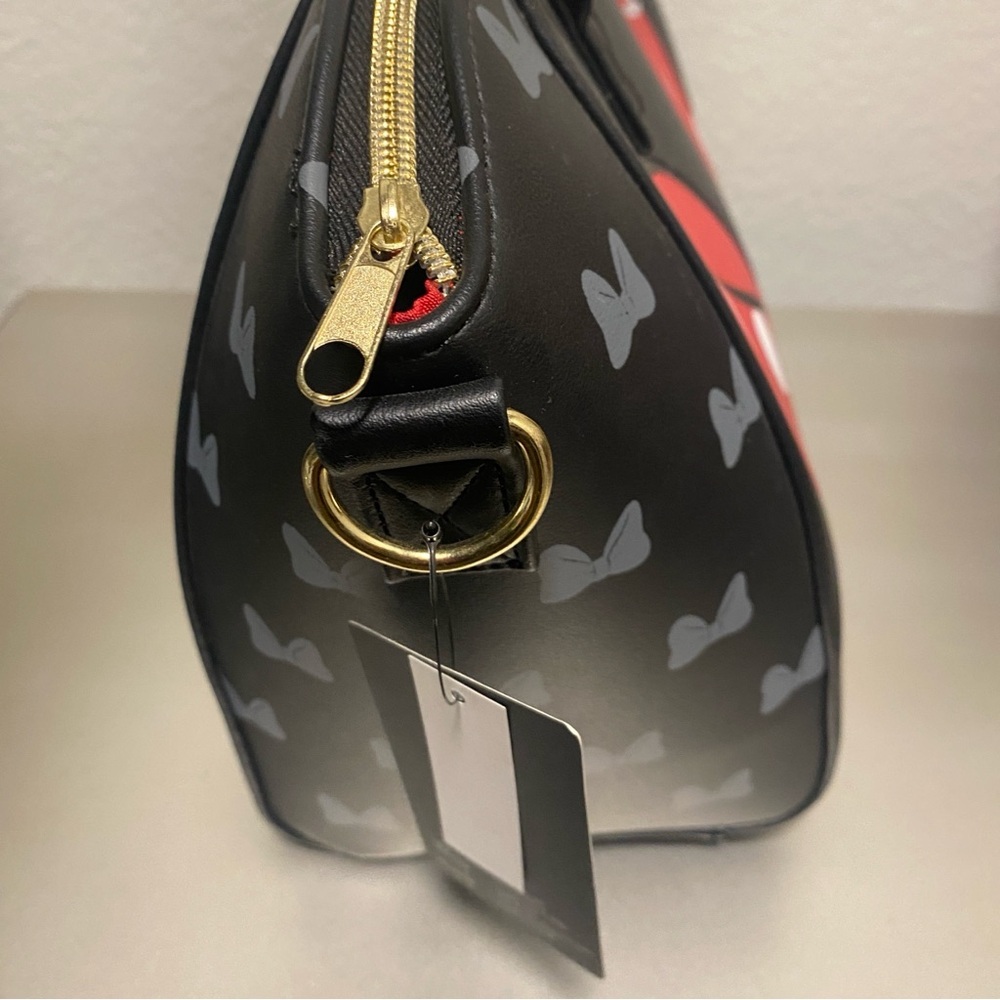 NWT Loungefly Disney Minnie Mouse Polka Dot Satchel Bag - Picture 7 of 13